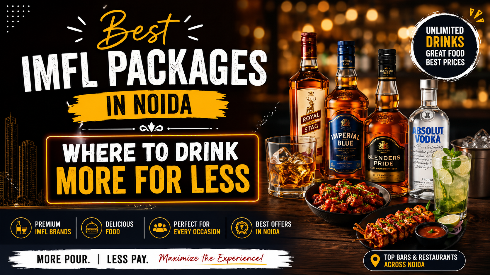 Best IMFL Packages in Noida: Where to Drink More for Less